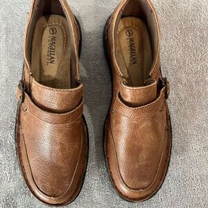 Magellan Brown Leather Mary Jane Comfort Shoes | Women’s 7.5